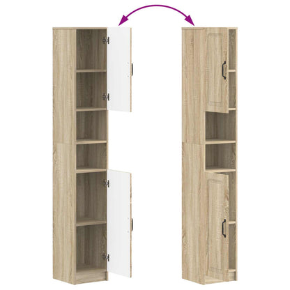 vidaXL Bathroom Cabinet with Open Shelf UTRECHT Sonoma Oak