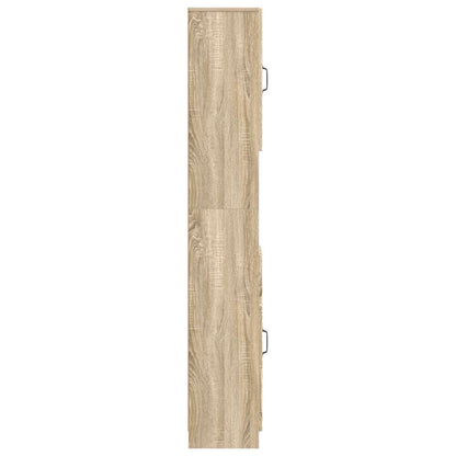 vidaXL Bathroom Cabinet with Open Shelf UTRECHT Sonoma Oak