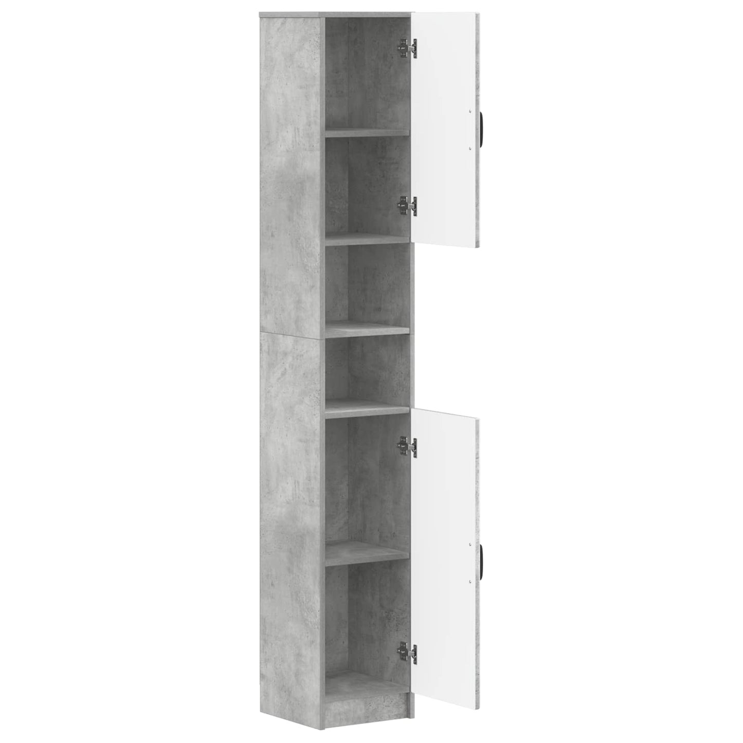 vidaXL Bathroom Cabinet with Open Shelf UTRECHT Concrete Grey