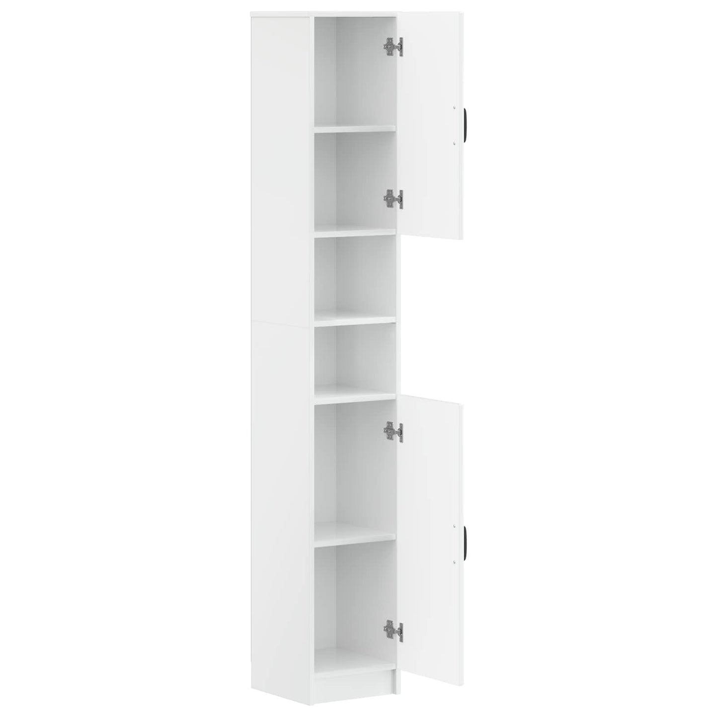 vidaXL Bathroom Cabinet with Open Shelf UTRECHT High Gloss White