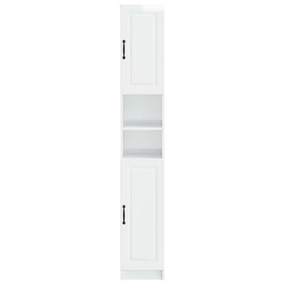 vidaXL Bathroom Cabinet with Open Shelf UTRECHT High Gloss White