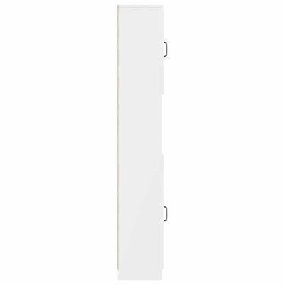 vidaXL Bathroom Cabinet with Open Shelf UTRECHT High Gloss White