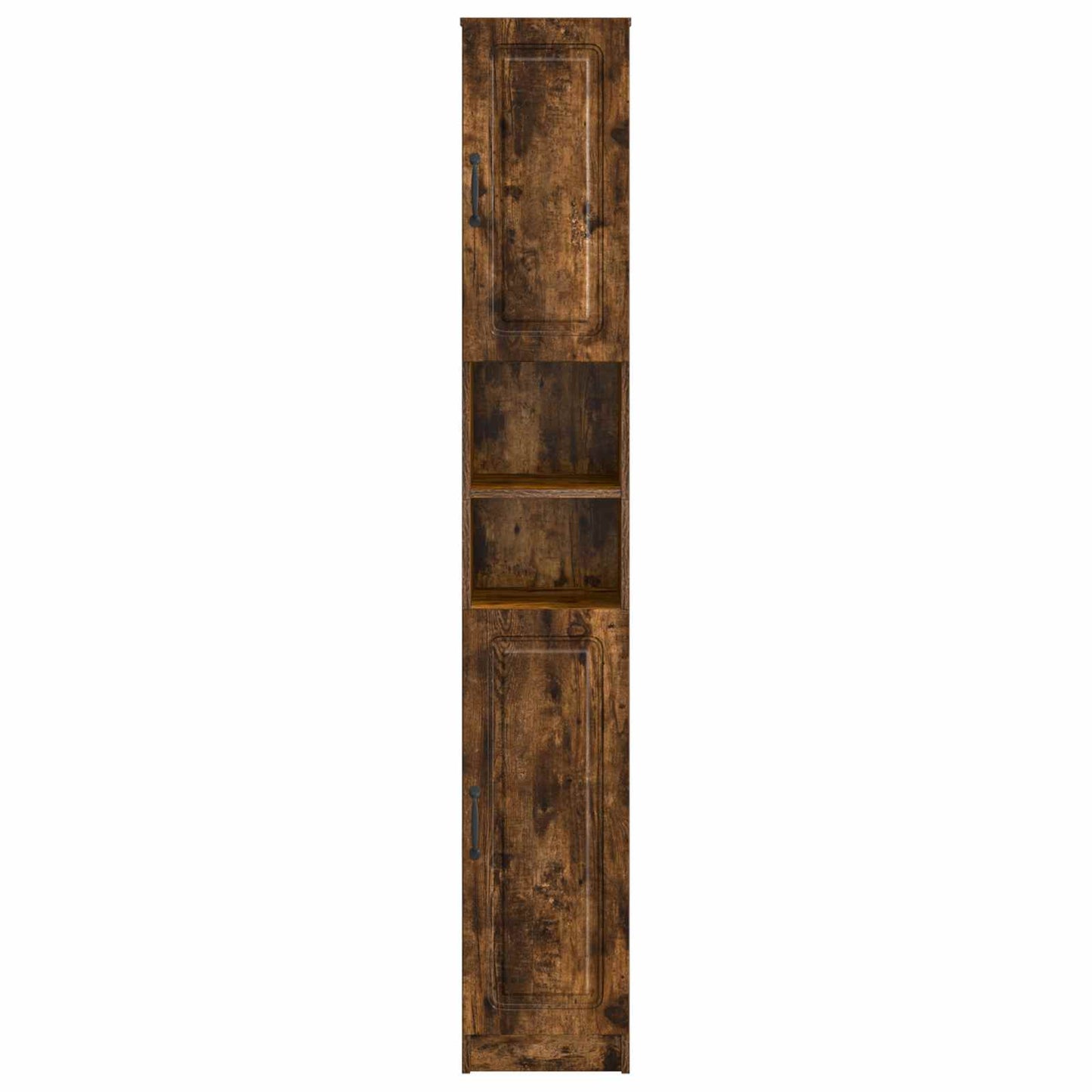 vidaXL Bathroom Cabinet with Open Shelf UTRECHT Smoked Oak
