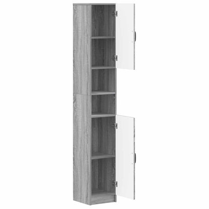 vidaXL Bathroom Cabinet with Open Shelf UTRECHT Grey Sonoma