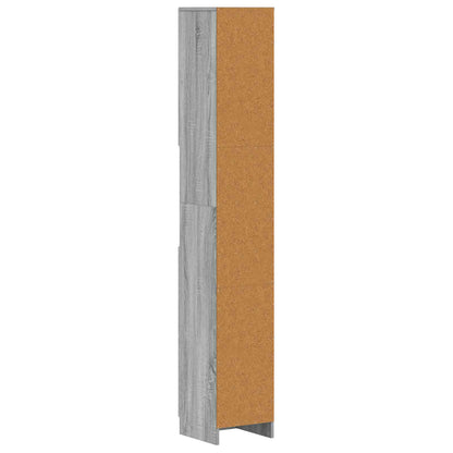vidaXL Bathroom Cabinet with Open Shelf UTRECHT Grey Sonoma