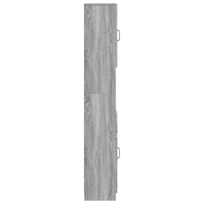 vidaXL Bathroom Cabinet with Open Shelf UTRECHT Grey Sonoma