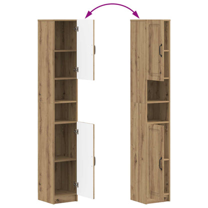 vidaXL Bathroom Cabinet with Open Shelf UTRECHT Artisan Oak
