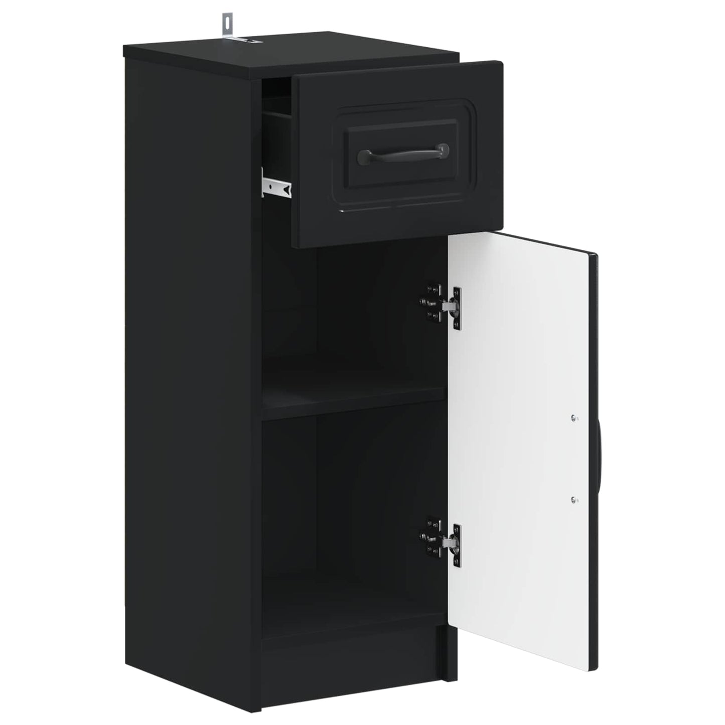 vidaXL Bathroom Storage Cainet UTRECHT Black 30 x 31 x 77 cm