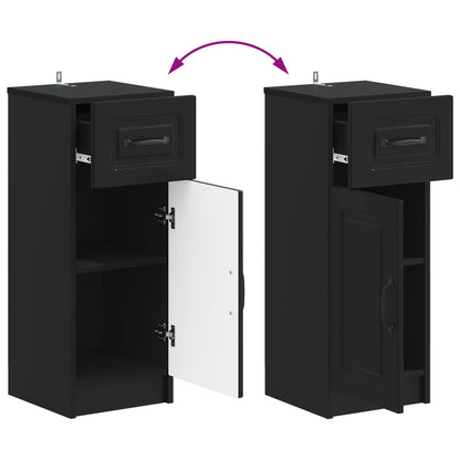 vidaXL Bathroom Storage Cainet UTRECHT Black 30 x 31 x 77 cm