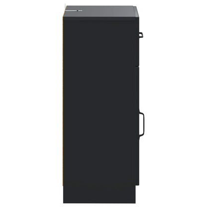 vidaXL Bathroom Storage Cainet UTRECHT Black 30 x 31 x 77 cm