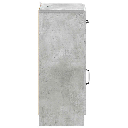 vidaXL Bathroom Storage Cainet UTRECHT Concrete Grey 30 x 31 x 77 cm