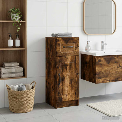 vidaXL Bathroom Storage Cainet UTRECHT Smoked Oak 30 x 31 x 77 cm