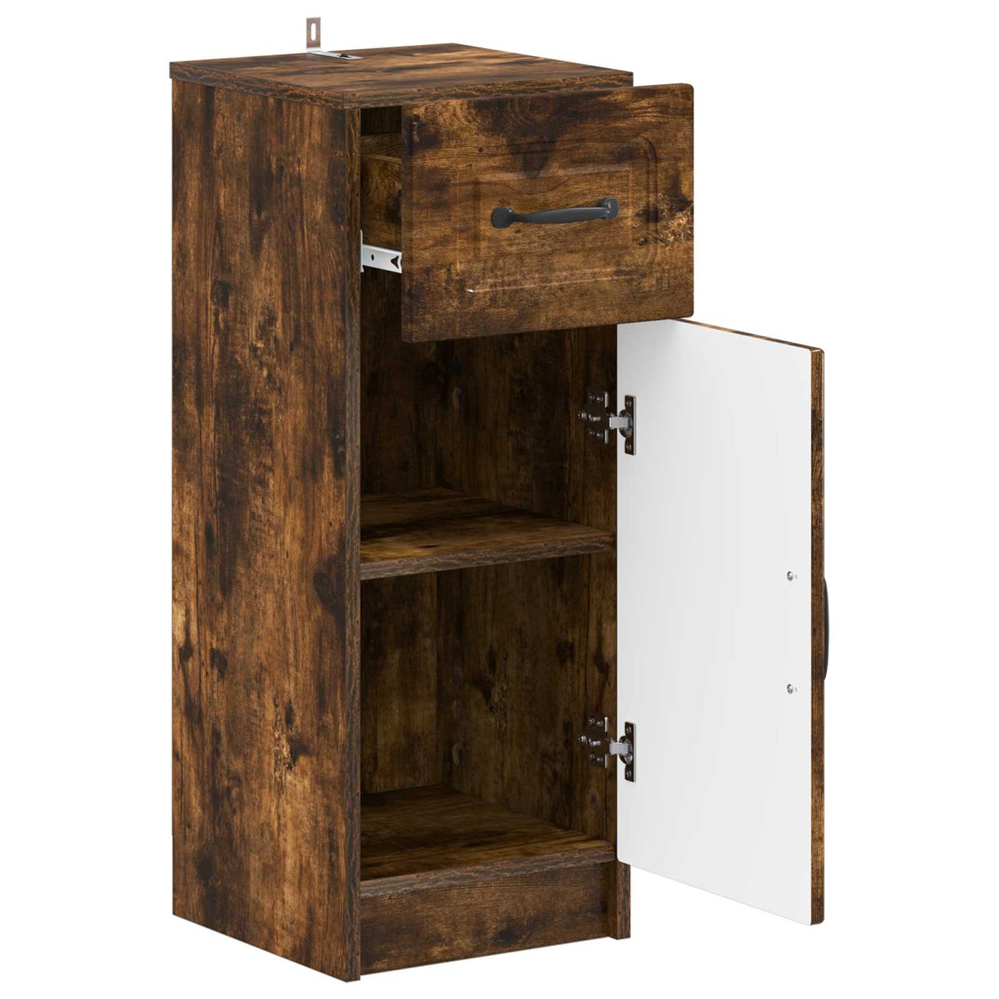 vidaXL Bathroom Storage Cainet UTRECHT Smoked Oak 30 x 31 x 77 cm