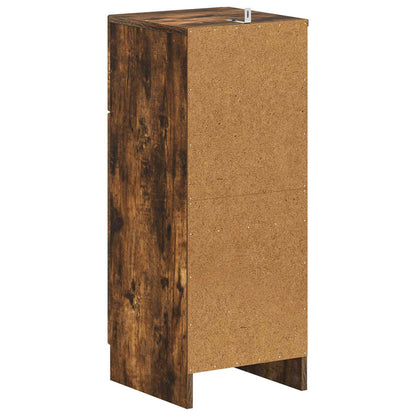 vidaXL Bathroom Storage Cainet UTRECHT Smoked Oak 30 x 31 x 77 cm