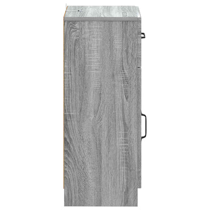 vidaXL Bathroom Storage Cainet UTRECHT Grey Sonoma 30 x 31 x 77 cm