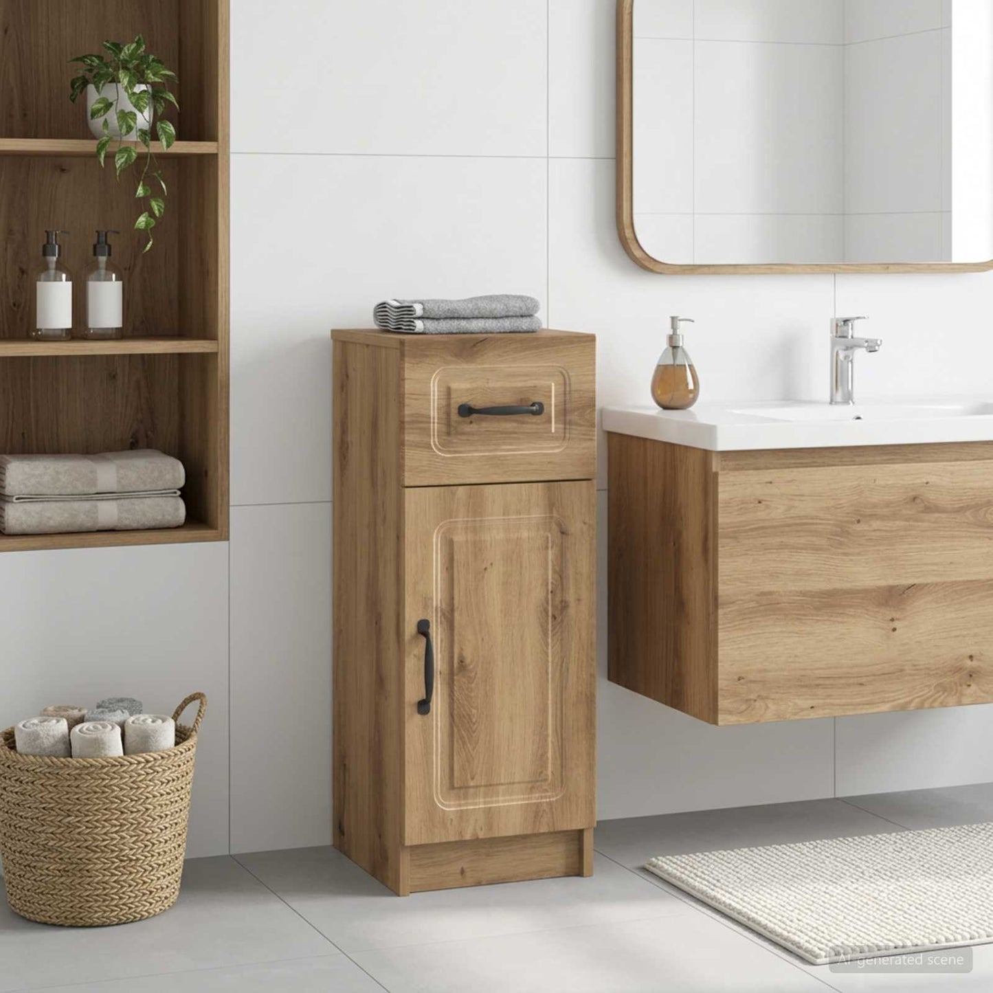 vidaXL Bathroom Storage Cainet UTRECHT Artisan Oak 30 x 31 x 77 cm