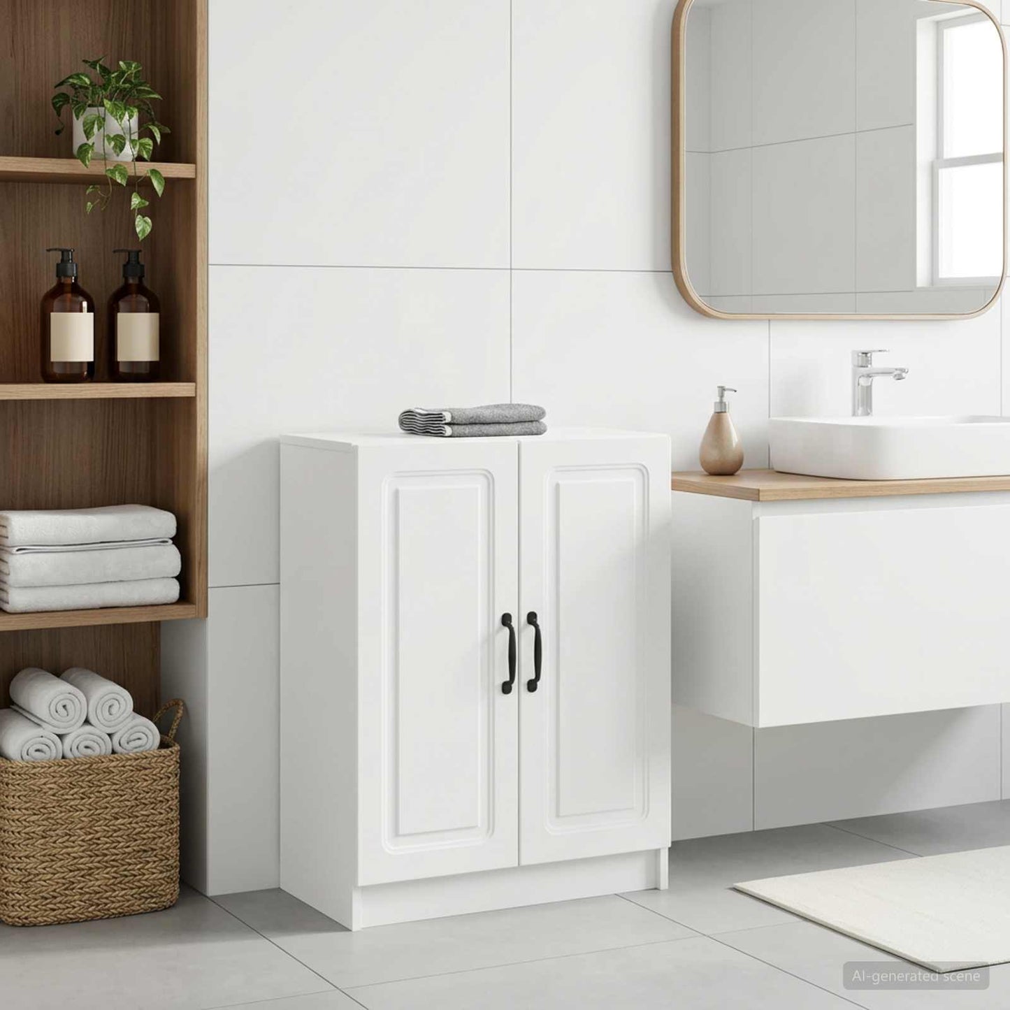 vidaXL Bathroom Storage Cainet UTRECHT White 59.5 x 31 x 77 cm