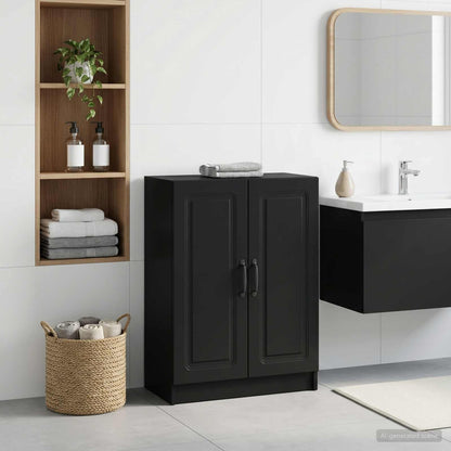 vidaXL Bathroom Storage Cainet UTRECHT Black 59.5 x 31 x 77 cm