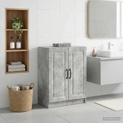 vidaXL Bathroom Storage Cainet UTRECHT Concrete Grey 59.5 x 31 x 77 cm