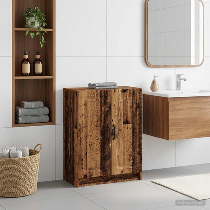 vidaXL Bathroom Storage Cainet UTRECHT Old Wood 59.5 x 31 x 77 cm