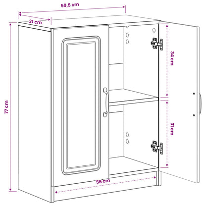 vidaXL Bathroom Storage Cainet UTRECHT Old Wood 59.5 x 31 x 77 cm