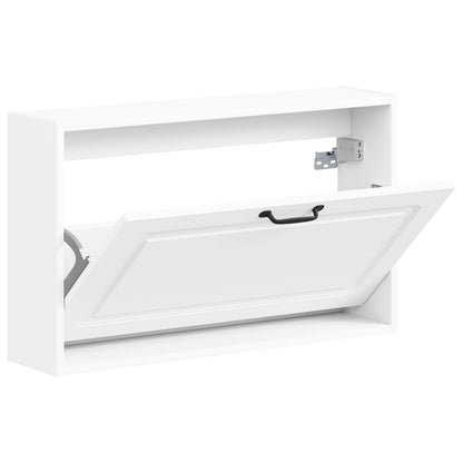 vidaXL Wall-Mounted Shoe Cabinet UTRECHT 71 x 17 x 43 cm White