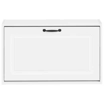vidaXL Wall-Mounted Shoe Cabinet UTRECHT 71 x 17 x 43 cm White