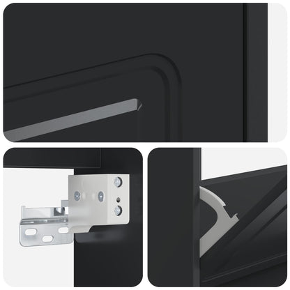 vidaXL Wall-Mounted Shoe Cabinet UTRECHT 71 x 17 x 43 cm Black