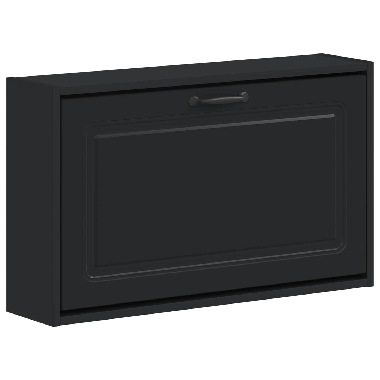 vidaXL Wall-Mounted Shoe Cabinet UTRECHT 71 x 17 x 43 cm Black