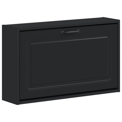 vidaXL Wall-Mounted Shoe Cabinet UTRECHT 71 x 17 x 43 cm Black