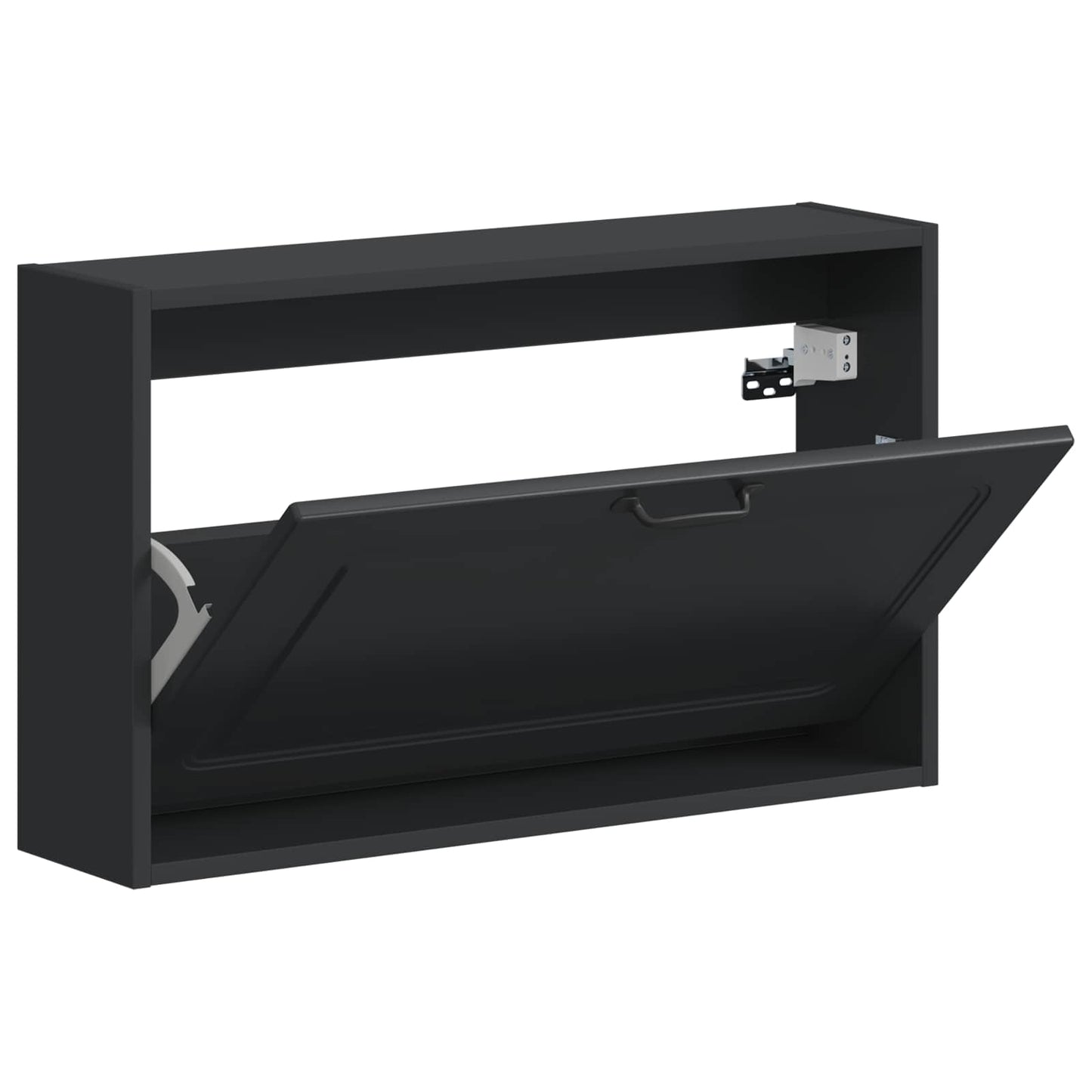 vidaXL Wall-Mounted Shoe Cabinet UTRECHT 71 x 17 x 43 cm Black