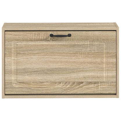 vidaXL Wall-Mounted Shoe Cabinet UTRECHT 71 x 17 x 43 cm Sonoma Oak