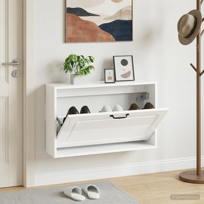 vidaXL Wall-Mounted Shoe Cabinet UTRECHT 71 x 17 x 43 cm