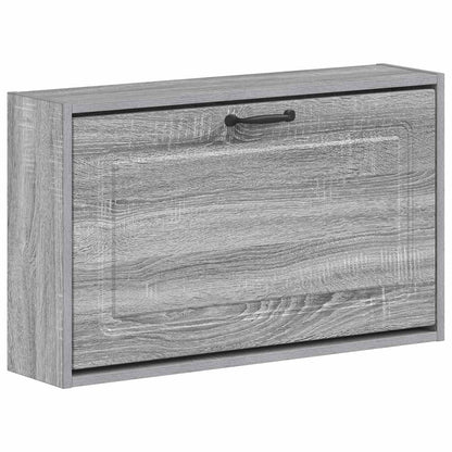 vidaXL Wall-Mounted Shoe Cabinet UTRECHT 71 x 17 x 43 cm Grey Sonoma