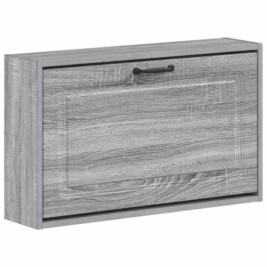 vidaXL Wall-Mounted Shoe Cabinet UTRECHT 71 x 17 x 43 cm Grey Sonoma