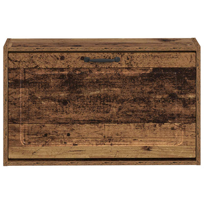 vidaXL Wall-Mounted Shoe Cabinet UTRECHT 71 x 17 x 43 cm Old Wood