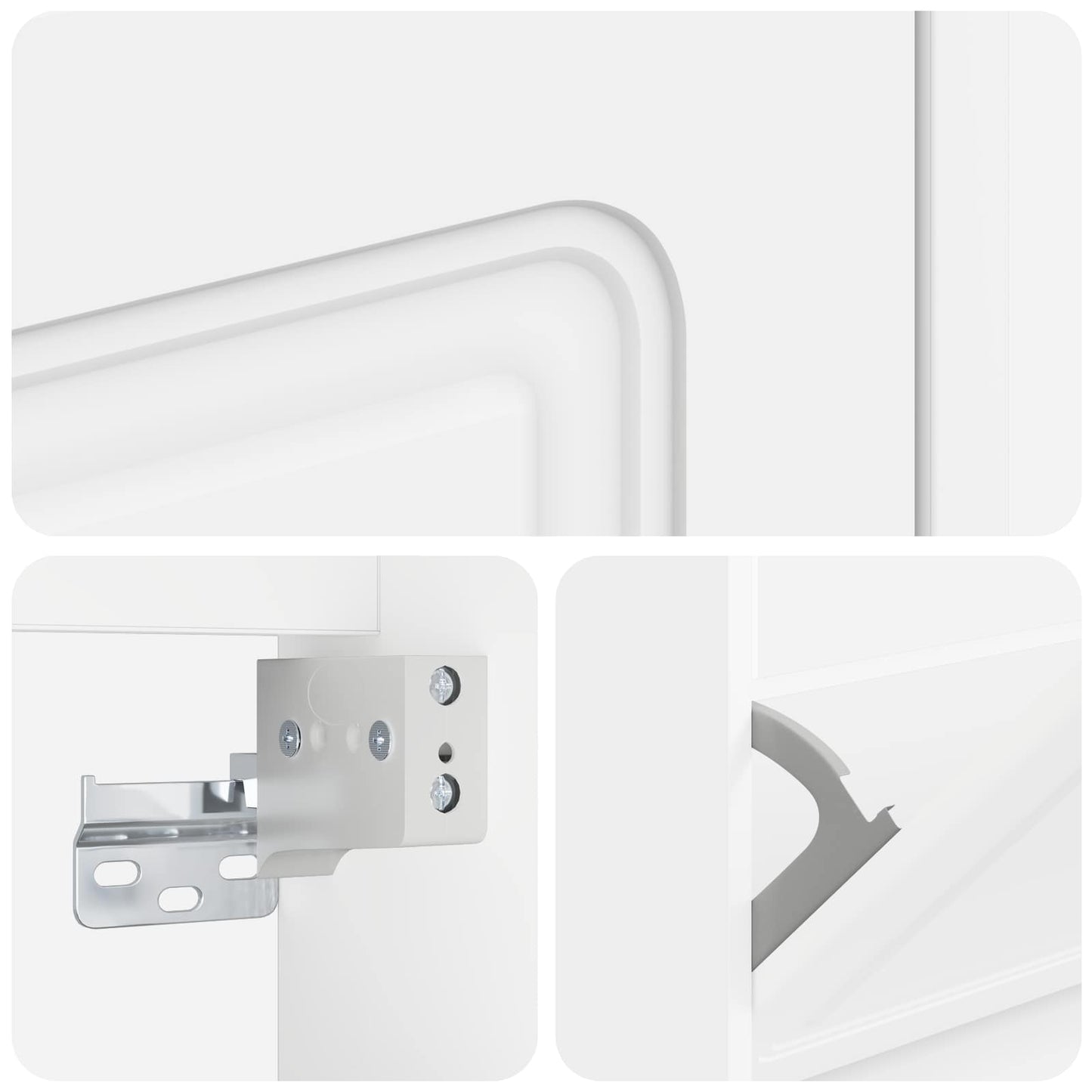 vidaXL Wall-Mounted Shoe Cabinet UTRECHT 71 x 17 x 86 cm White