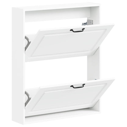 vidaXL Wall-Mounted Shoe Cabinet UTRECHT 71 x 17 x 86 cm White