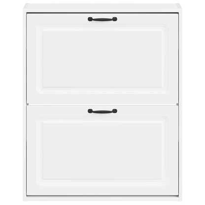 vidaXL Wall-Mounted Shoe Cabinet UTRECHT 71 x 17 x 86 cm White