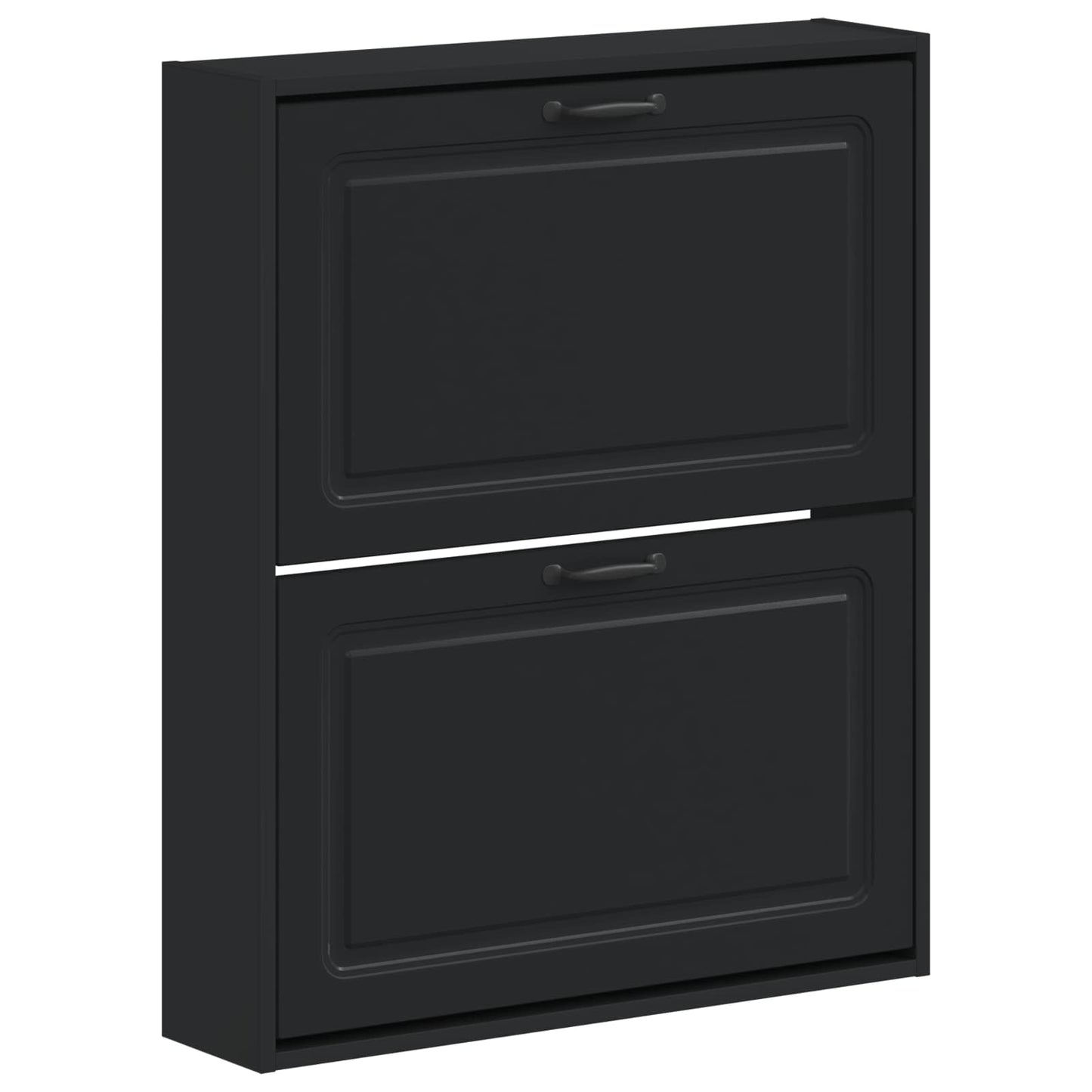 vidaXL Wall-Mounted Shoe Cabinet UTRECHT 71 x 17 x 86 cm Black
