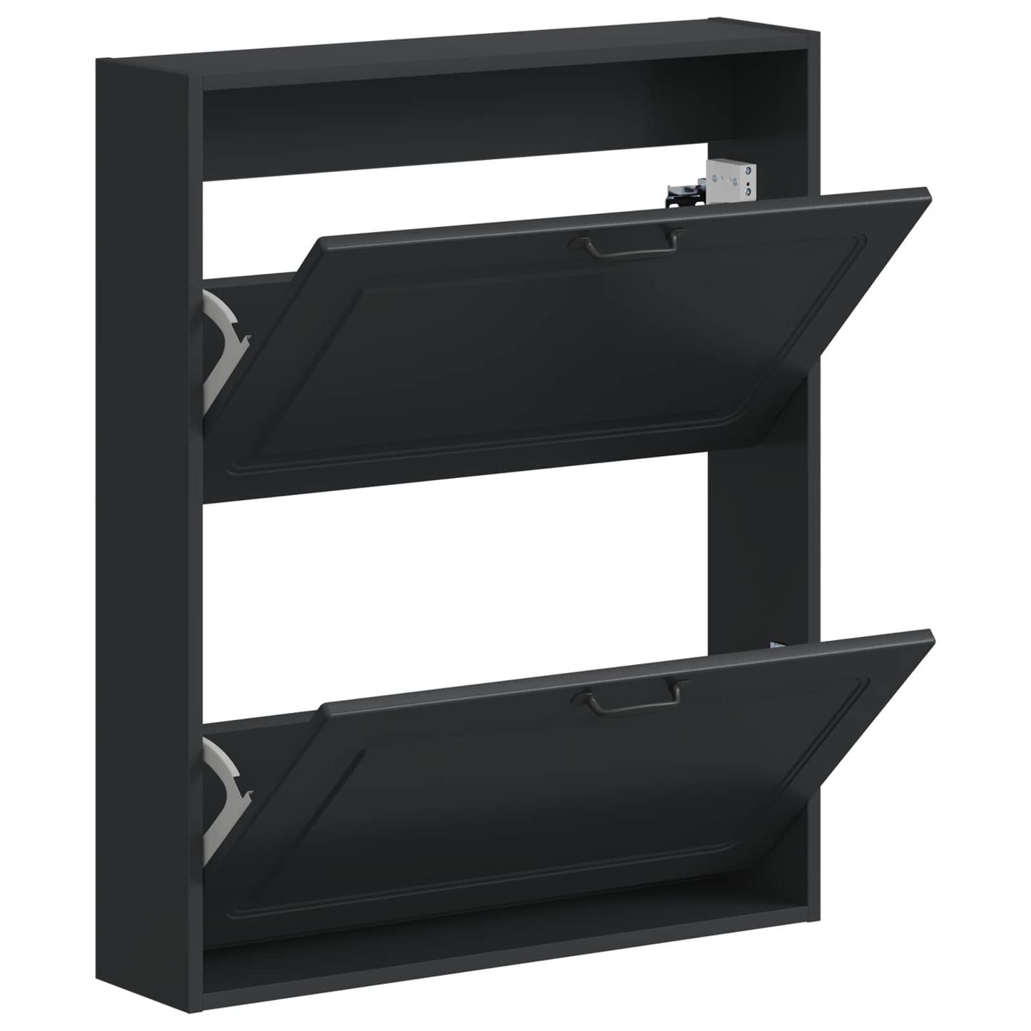 vidaXL Wall-Mounted Shoe Cabinet UTRECHT 71 x 17 x 86 cm Black