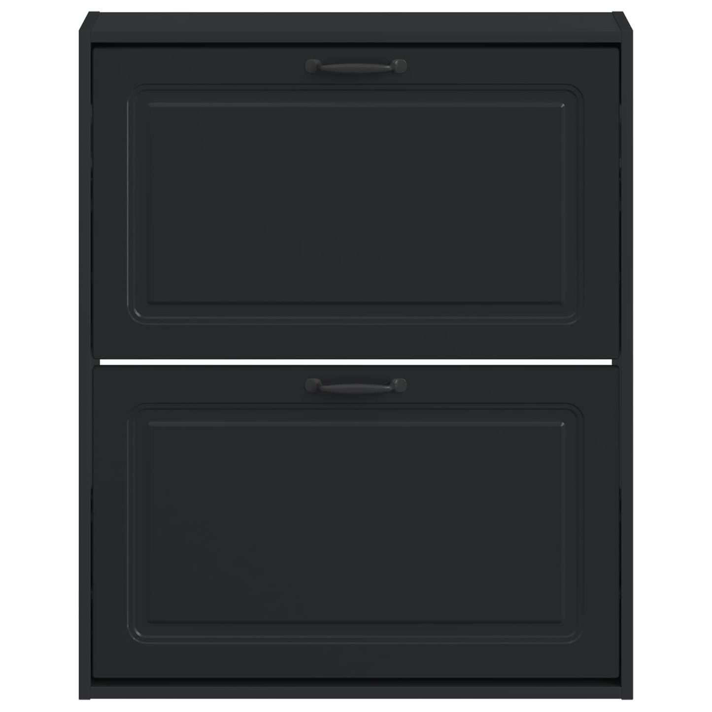 vidaXL Wall-Mounted Shoe Cabinet UTRECHT 71 x 17 x 86 cm Black