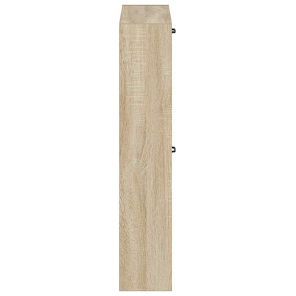 vidaXL Wall-Mounted Shoe Cabinet UTRECHT 71 x 17 x 86 cm Sonoma Oak