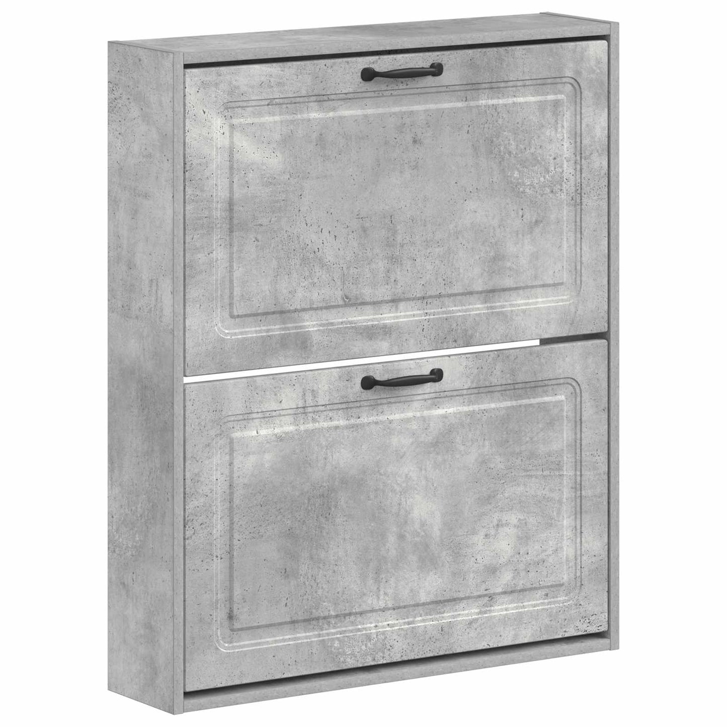 vidaXL Wall-Mounted Shoe Cabinet UTRECHT 71 x 17 x 86 cm Concrete Grey