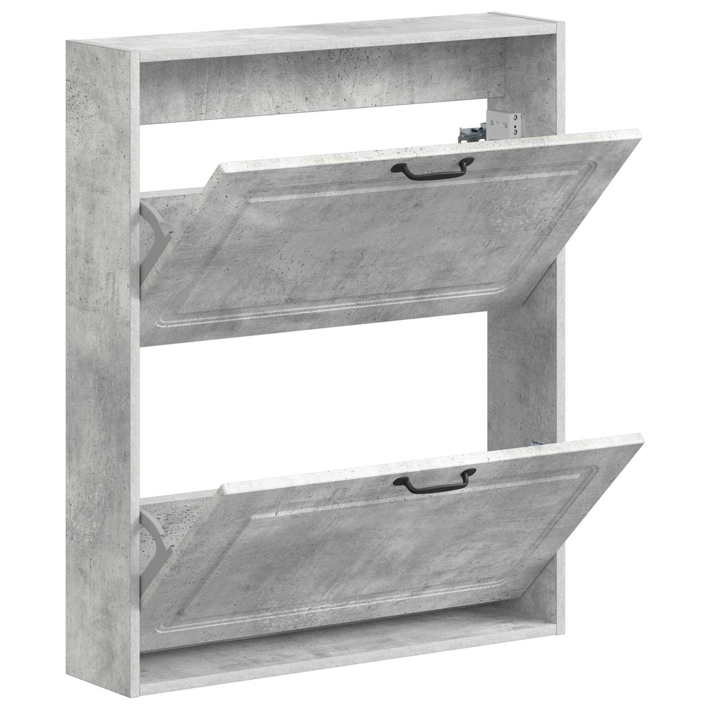 vidaXL Wall-Mounted Shoe Cabinet UTRECHT 71 x 17 x 86 cm Concrete Grey