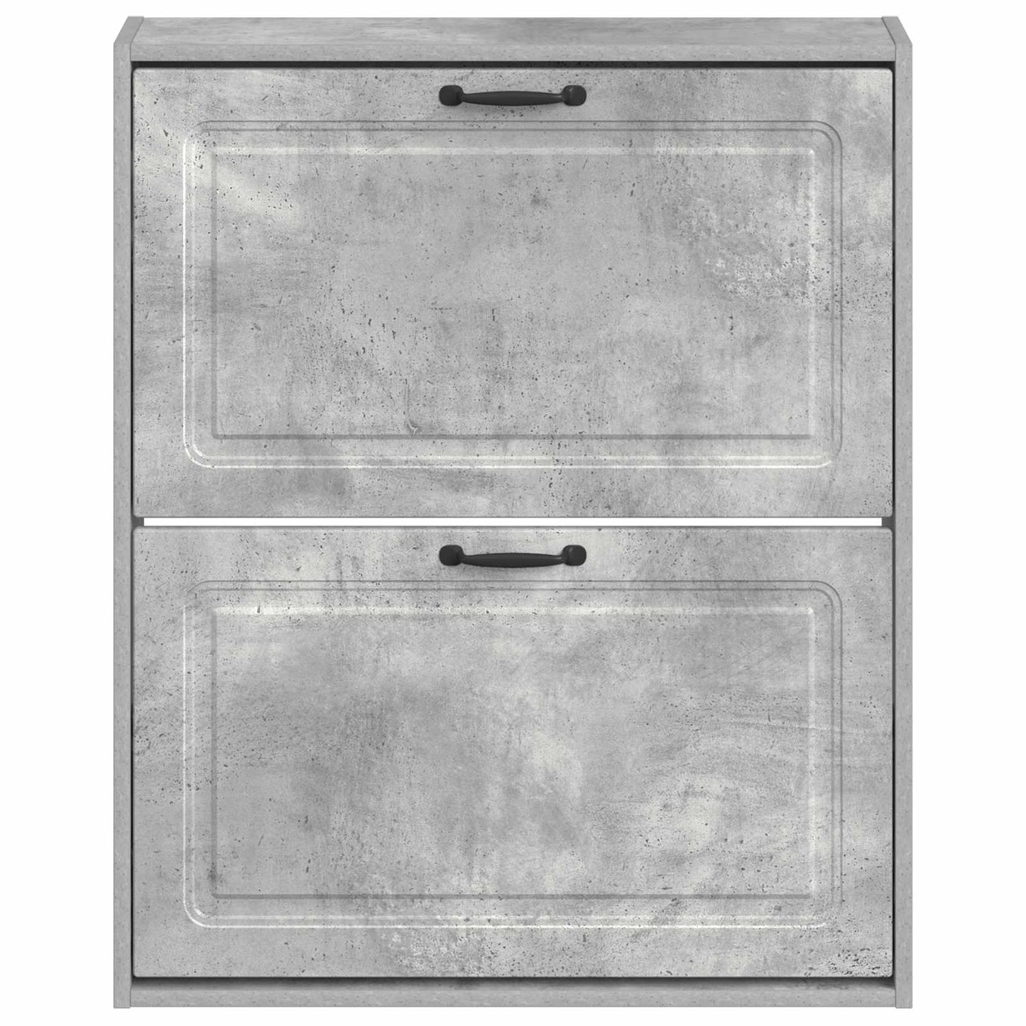 vidaXL Wall-Mounted Shoe Cabinet UTRECHT 71 x 17 x 86 cm Concrete Grey