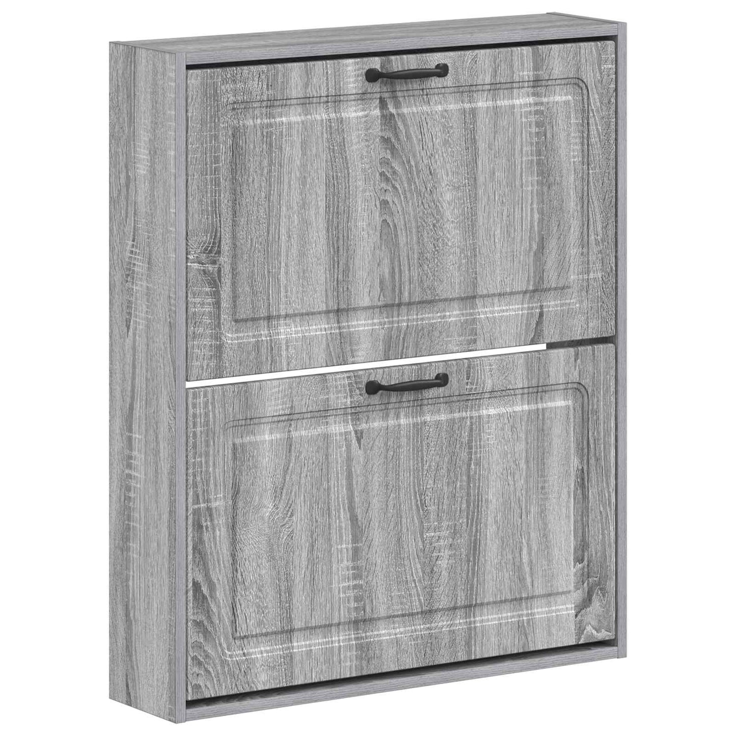 vidaXL Wall-Mounted Shoe Cabinet UTRECHT 71 x 17 x 86 cm Grey Sonoma
