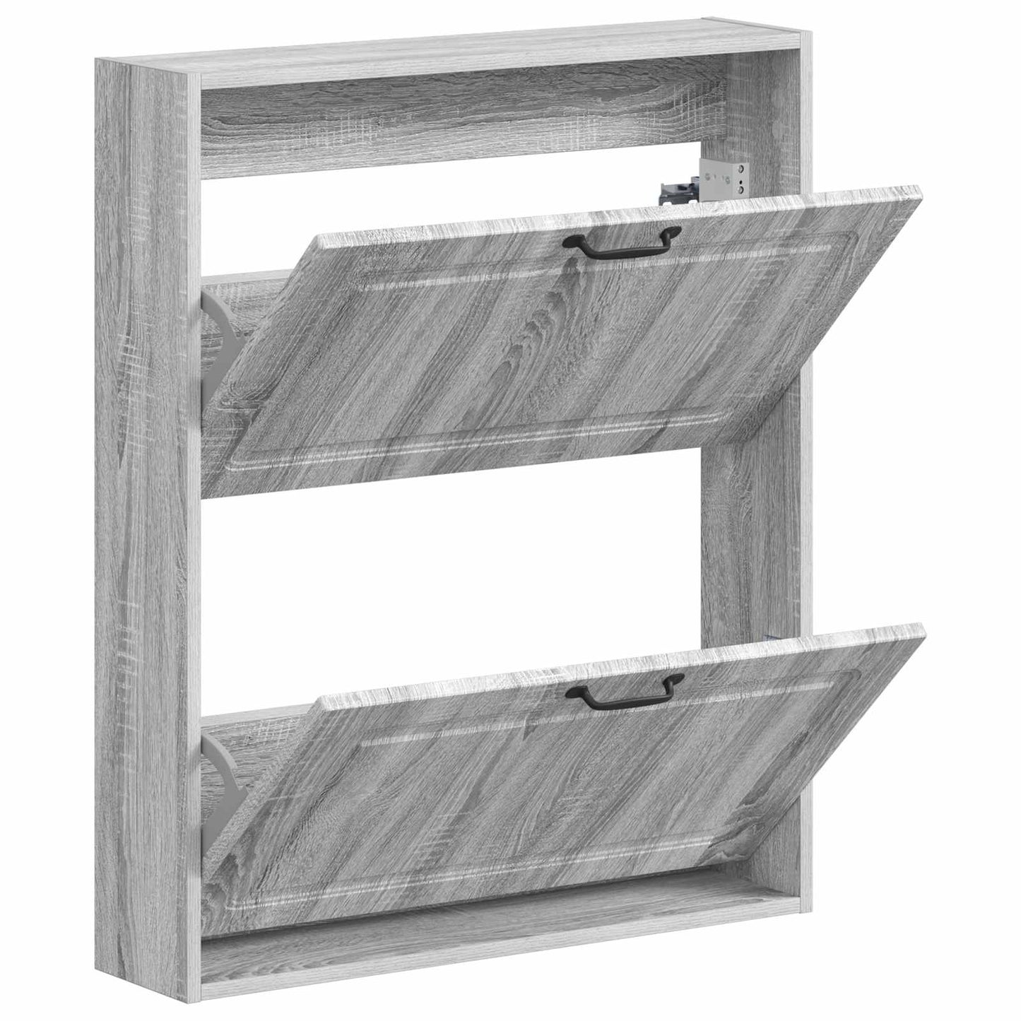 vidaXL Wall-Mounted Shoe Cabinet UTRECHT 71 x 17 x 86 cm Grey Sonoma