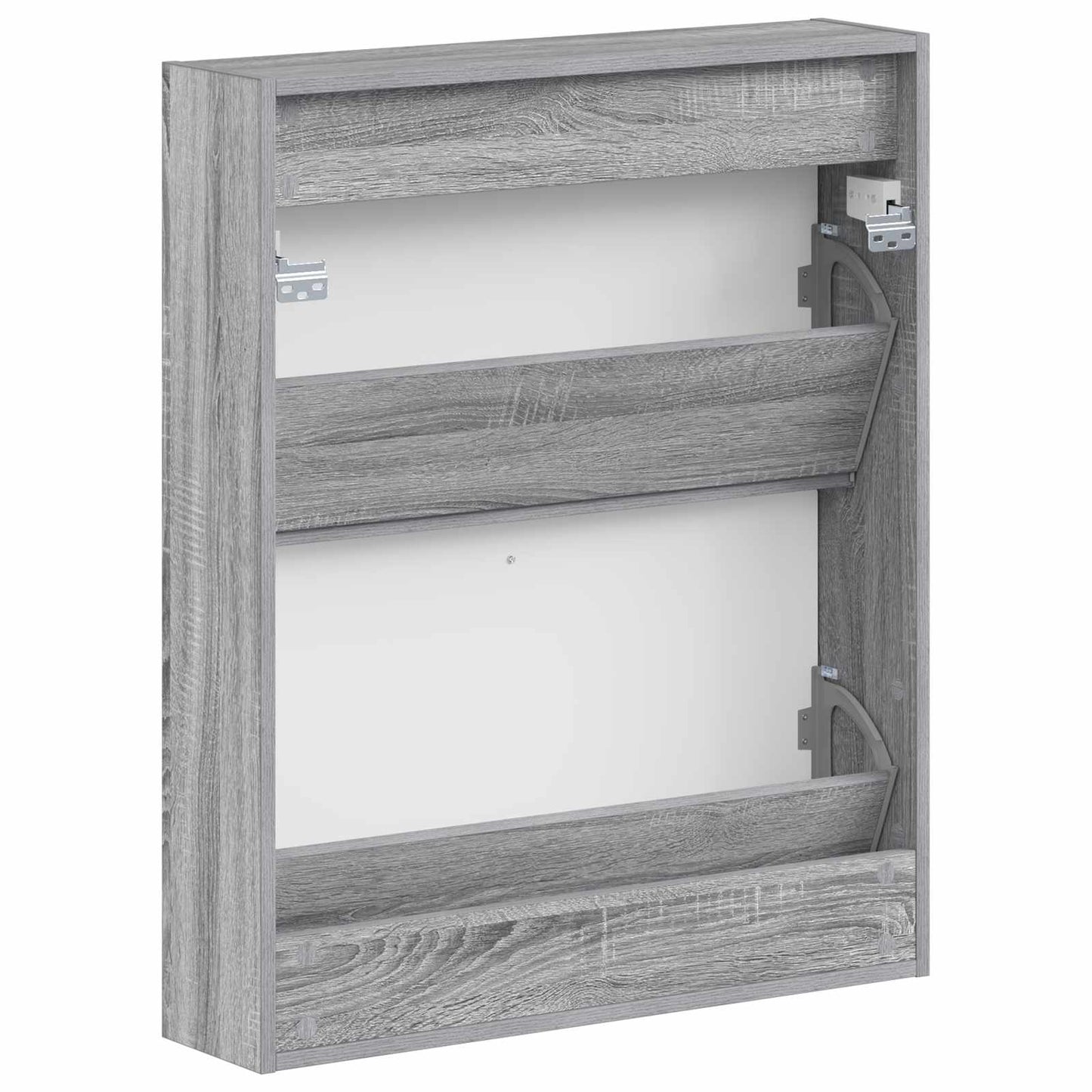 vidaXL Wall-Mounted Shoe Cabinet UTRECHT 71 x 17 x 86 cm Grey Sonoma