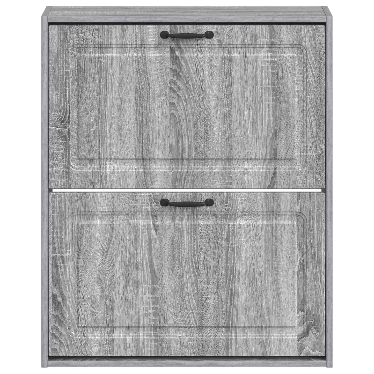 vidaXL Wall-Mounted Shoe Cabinet UTRECHT 71 x 17 x 86 cm Grey Sonoma